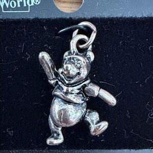 Disney Sterling Silver Winnie the Pooh Charm vintage 1990s Walt Disney world